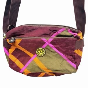 Sport‎ Sport Crossbody Bag Multicolor Nylon Zip Shoulder Bag